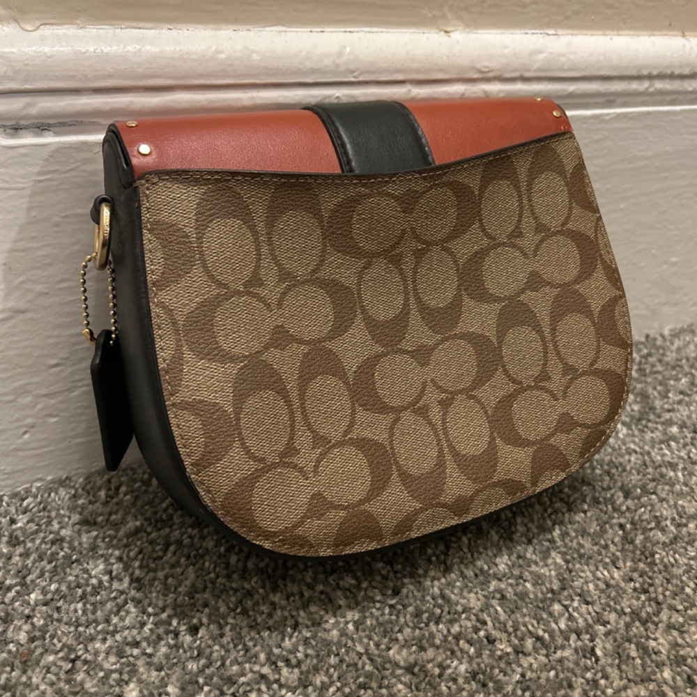 Coach Purse C3593 Georgia Saddle Bag - Picture 2 of 5